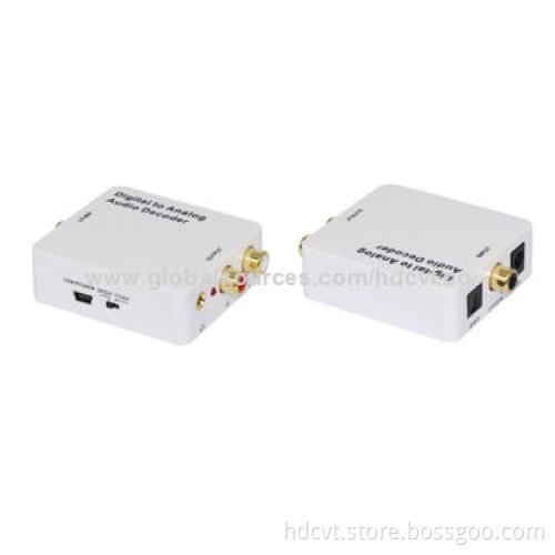 Digital to Analog Decoders, 20Hz-20kHz, ±0.5dB Frequency Response